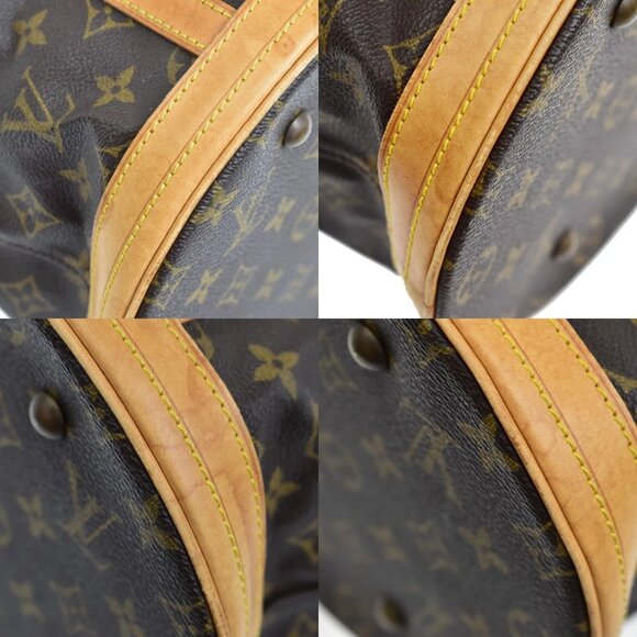 LOUIS VUITTON BUCKET GM Shoulder Tote Bag Monogram Leather Brown M42236 32AA060 - Picture 7 of 16